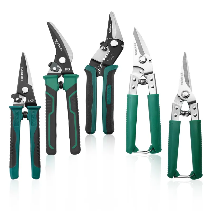 Multifunctional Manual Scissors – Heavy Duty Tin Snips, Pruning Shears & Electrician Scissors Combo, Stainless Steel Sheet Metal Cutter for Gardening, Electrical & DIY